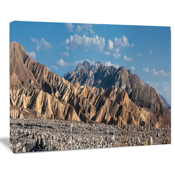 Beautiful Hills in Death Valley, Oversized Abstract Canvas Art Print, 60x40