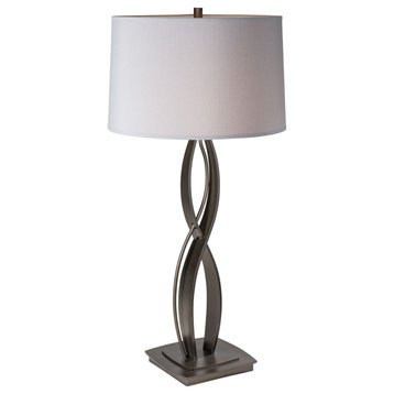 Hubbardton Forge 272687-1236 Almost Infinity Tall Table Lamp in Modern Brass