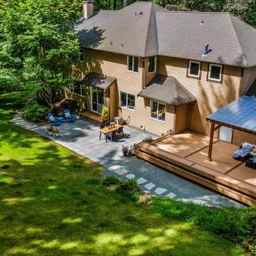 Woodinville/Redmond Deck, Pergola, Side Deck and Hardscaping