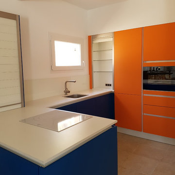 Cuisine avec plan de travail en Dekton Zenith