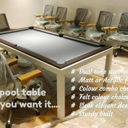 Multi Use Pool Tables- combo with Dining Tables and TT Tables - Games Room & Home Bar Decor