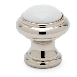 Etoile Porcelain Round 1 1/4" Knob - Cabinet And Drawer Knobs