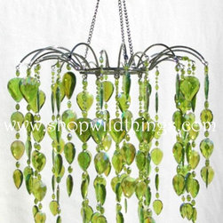 Chandelier "Fountain" Lime Green - Chandeliers