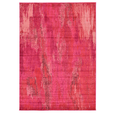 Unique Loom Pink Jardin Lilly 7' 0 x 10' 0 Area Rug