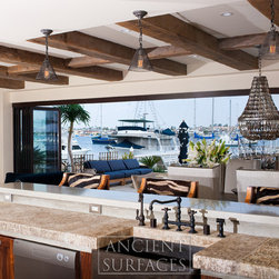 Kitchen Stone Islands (Mediterranean Style) - Kitchen Islands And Kitchen Carts