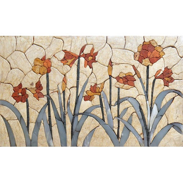 Mosaic Tile Art, Autumn Garden, 24"x40"