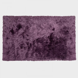 Nora Purple Shaggy Area Rug - Floor Rugs