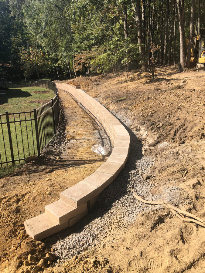 Baneberry Retaining wall