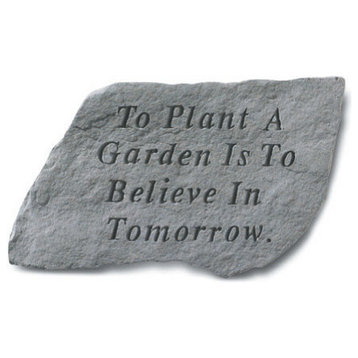 "To Believe in Tomorrow" Garden Stone