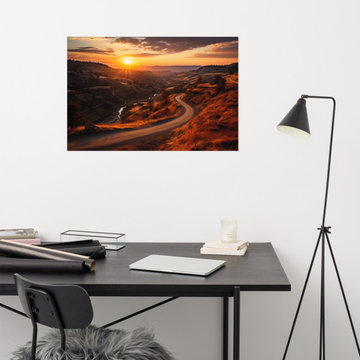 Farmhouse Style Wall Art: A Tranquil Trail Realism Painting