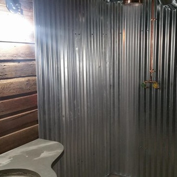 Industrial Style Bathroom with key personal features
