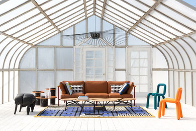 Sunroom - large modern sunroom idea in Miami