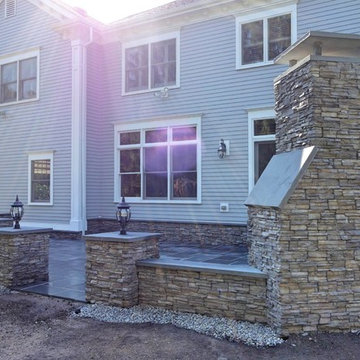 Outdoor Living Space - Bluestone, Patio, Outdoor Kitchen, Fire Place, Bar