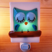 fused glass night lights