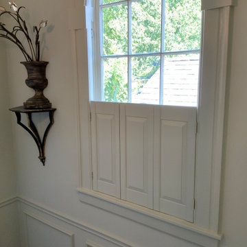 Interior raised panel shutters in Buckhead