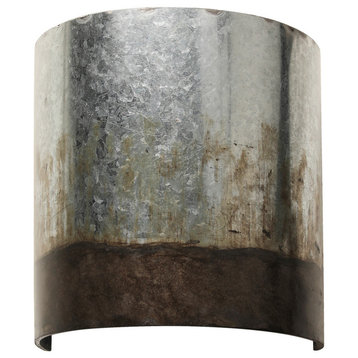 Varaluz 323W01OG One Light Wall Sconce Cannery Ombre Galvanized
