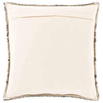 Faroe Pillow, Khaki, 22"x22", Polyester Insert