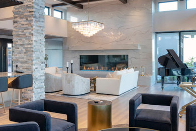 Inspiration for a modern living room remodel in Seattle