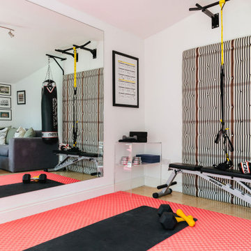 Modern and sleek home gym