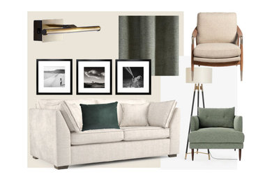 Design ideas for a modern living room in Dorset.