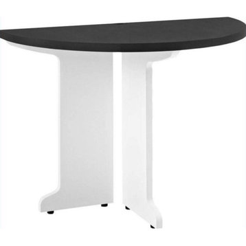 Altra Furniture Pursuit Peninsula Table in White and Gray