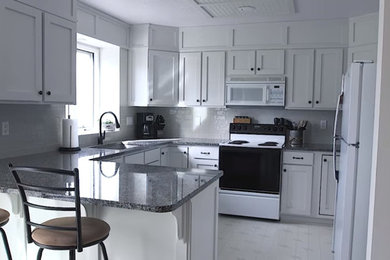 White Rock Kitchen  Remodeling Cabinets and Refinishing White