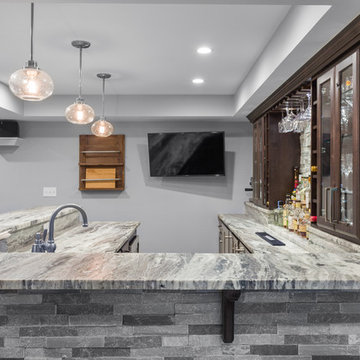 Basement Bar & Entertainment Area