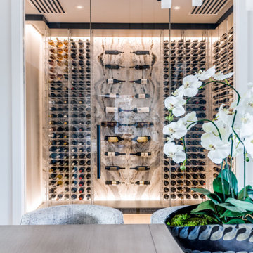 Striking Marble Wine Room