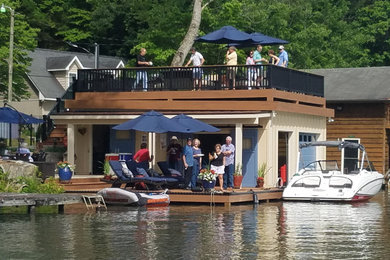 Inspiration for a contemporary deck remodel in Other