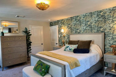 Inspiration for a master carpeted bedroom remodel in Philadelphia