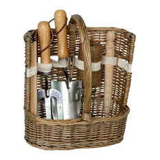 Antique Wash Deluxe Garden Tool Basket, Small