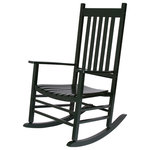 Shine Company - Vermont Porch Rocker, Dark Green - Bring back the sweet memories of childhood with the Vermont Porch Rocker in dark green. With the same look and feel as the rocker your grandpa used to have, this modern version boasts a polyurethane coat to protect it from rain, heat and sun. Strong enough to withstand the elements without sacrificing the classic look, this rocker features rust-resistant hardware and a load capacity of up to 250 pounds.