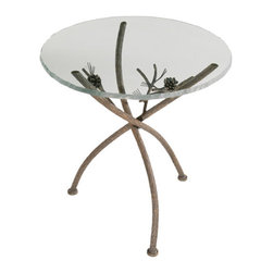 Rustic Pine Accent Table by Stone County Ironworks - Side Tables And End Tables