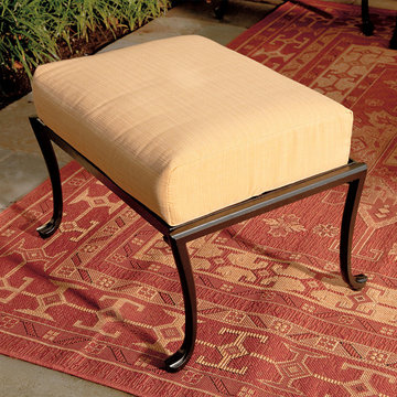 Outdoor Metal Ottoman