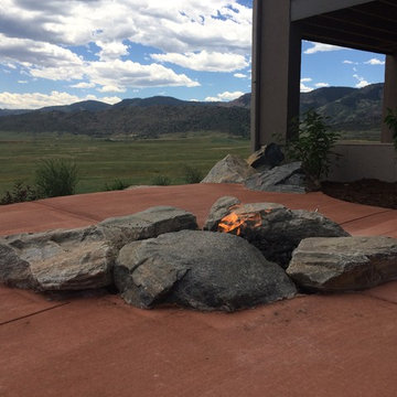 Fire Pit in Rocks