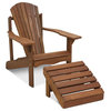 Furinno Tioman Teak Hardwood Adirondack Patio Chair