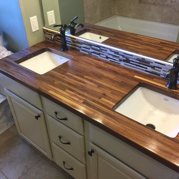 butcher block sink