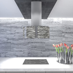 34&Prime; Murano Zebra LED Island Range Hood - Range Hoods And Vents
