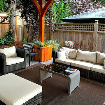Cedar Timber Pavilion Outdoor Kitchen