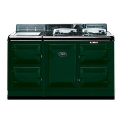 AGA Traditional Electric 4 Oven Cooker, British Racing Green | A4O-E-MOD-BRG - Gas Ranges And Electric Ranges