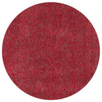KAS - KAS Bliss 1584 Shag Shag Rug, Red Heather, 6'0"x6'0" Round - The elegant, hand-made shag area rugs of the Bliss collection will add comfort and luxury to any room. Made of a Poly-acrylic blend, these rugs blend subtle shades for an elegant look. The KS Bliss rug collection is constructed using unique techniques developed by KS to create long-lasting high-quality rugs in colors that compliment today's lifestyles. Select from a range of colors and rectangular sizes.