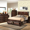 LaVita Collection F Panel Beds, Cappuccino