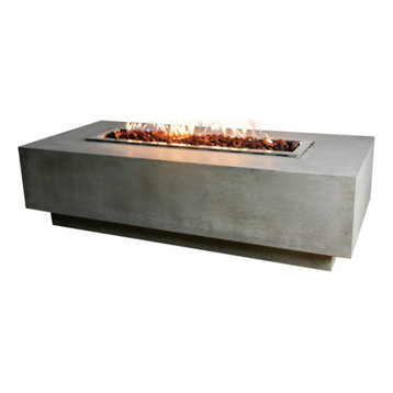Elementi Workshop Granville Cast Concrete Fire Table, Natural Gas