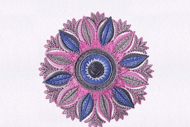 Finely Crafted Pastel Quilting Embroidery Design