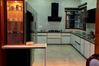 Glass Modular Kitchen