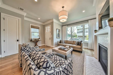 Inspiration for a timeless living room remodel in Houston