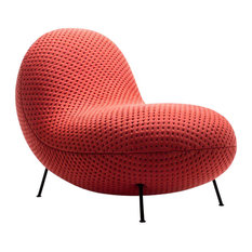 BaBa Modern Upholstered Accent Chair, Red
