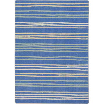 All Lined Up 5'4" X 7'8" Area Rug, Color Pastel