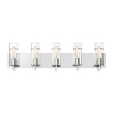 Pista 5-Light Vanity-Light In, Chrome