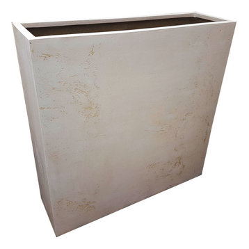 Off-White Barrier Polystone Planter